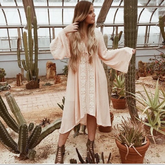 NEW!GORGEOUS! Boho casual embroidered, vintage style, Romantic Renaissance dress - Picture 14 of 17